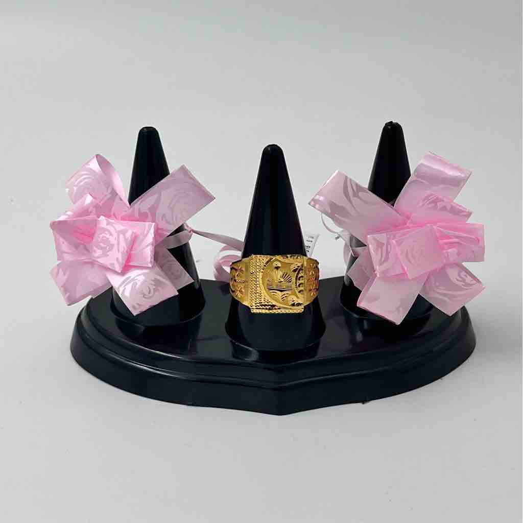 916 Gold Flower Design Ring