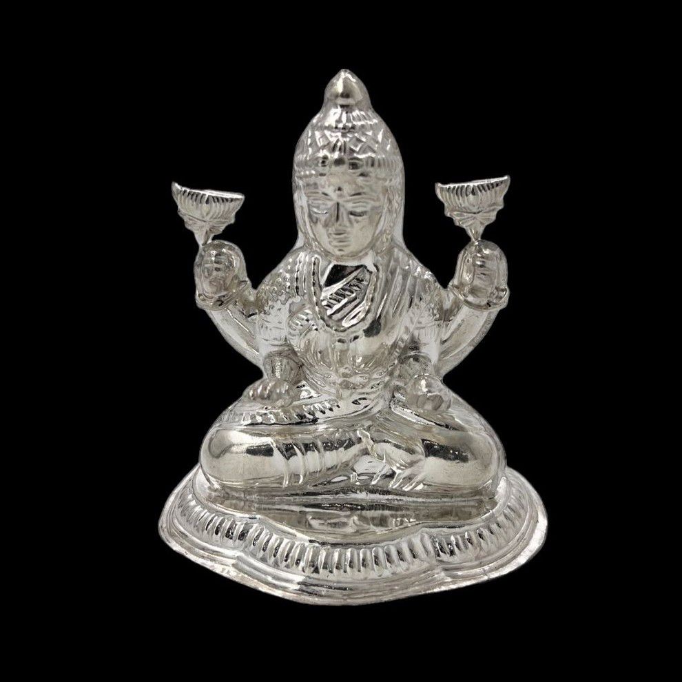 Silver laxmi ji idol