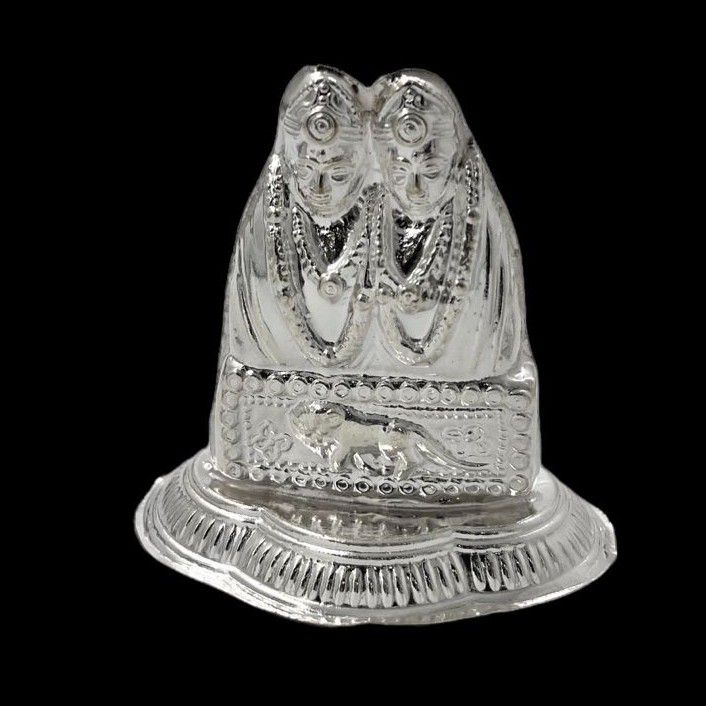 Silver Shree chamunda mataji idol