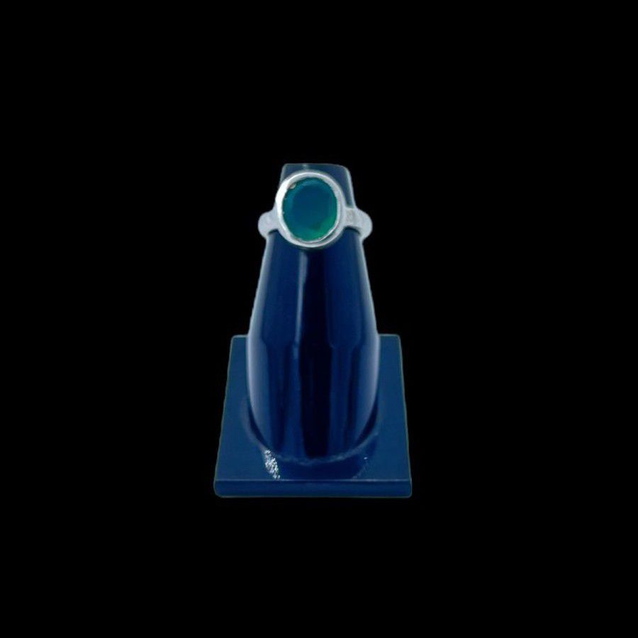 Silver Emerald Ring