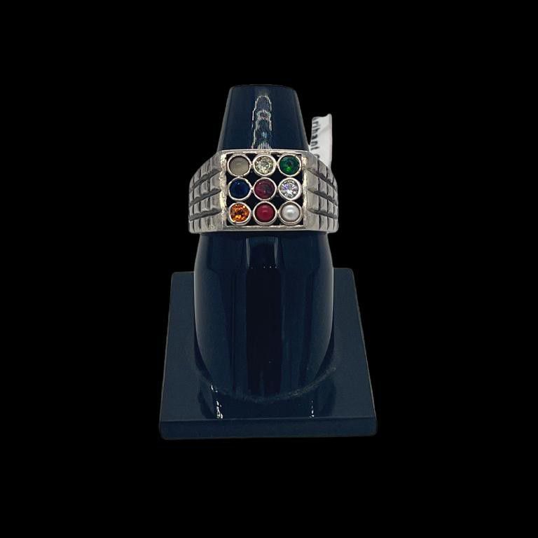 925 sterling silver ring in colour full