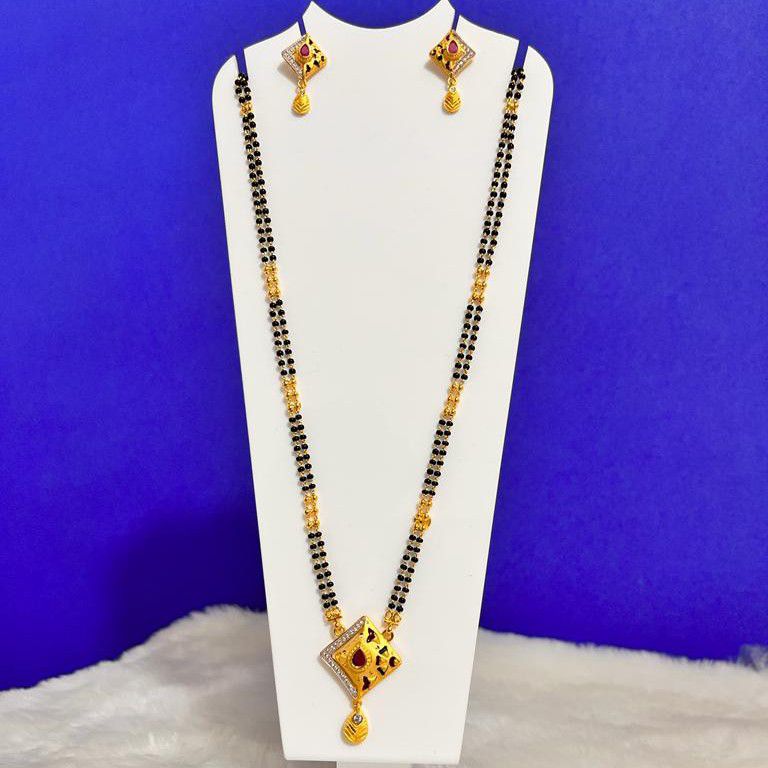 999 Gold Plated In New Design Mangalsutra