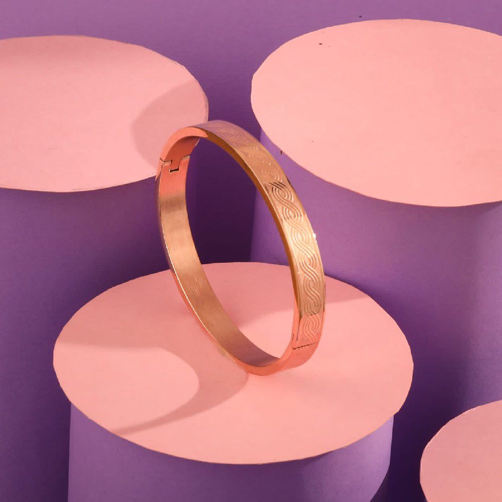 999 Gold Plated Fancy Gents Kada