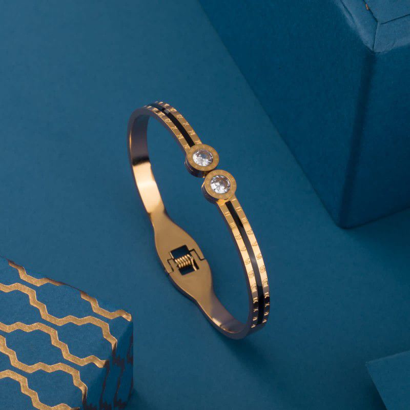 999 Gold Plated Ladies Antique Kada