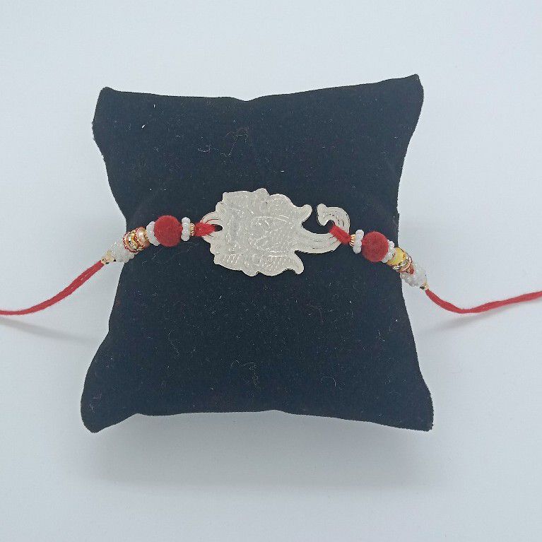 925 Silver ganapati rakhi