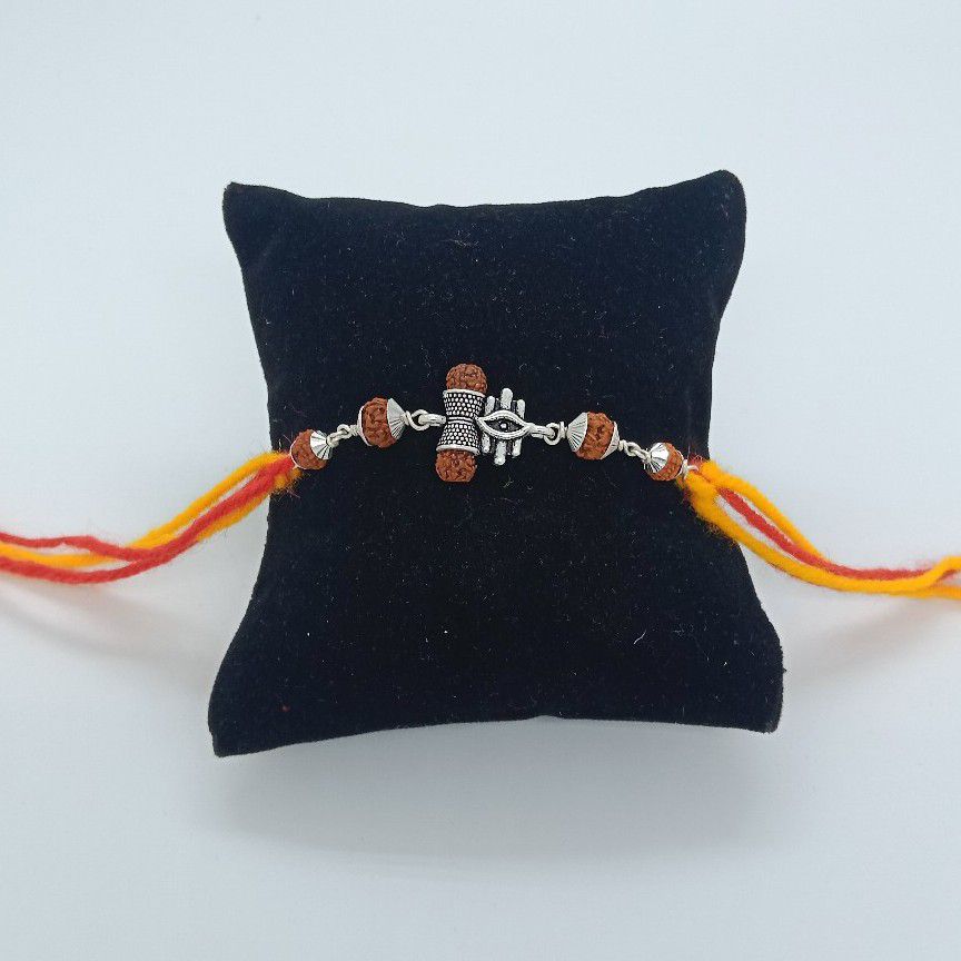 800 Silver mahakal rakhi