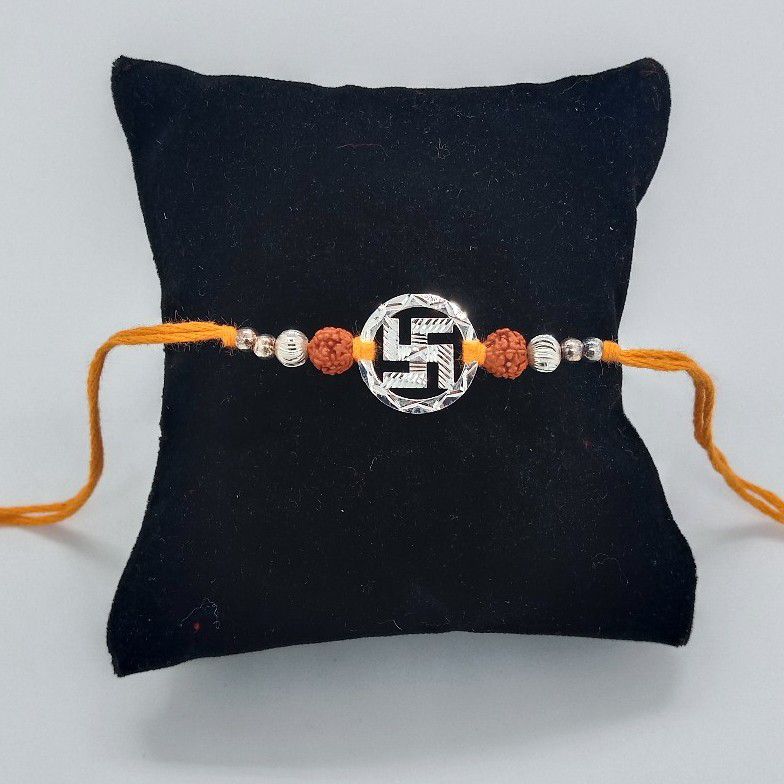 800 silver classy rakhi
