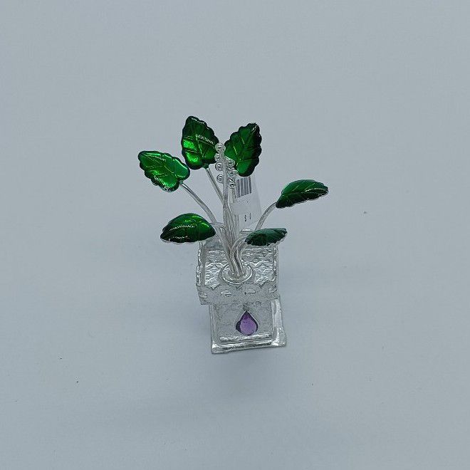 800 silver small tulsi pot