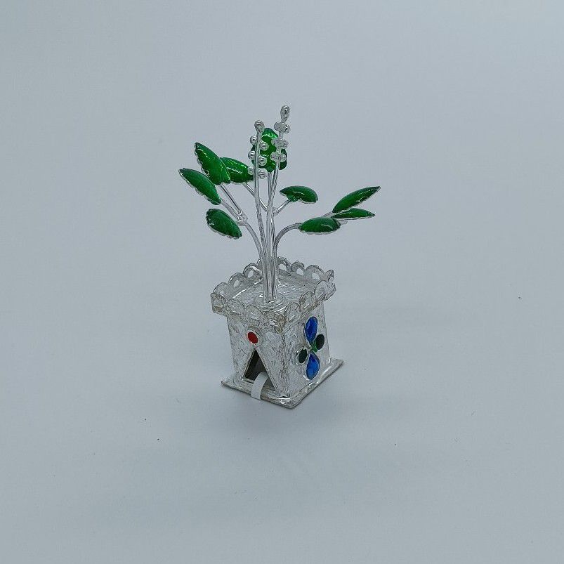 800 silver tulsi pot