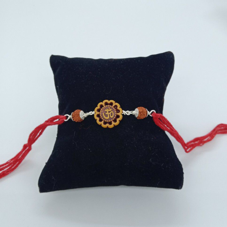 Silver rudrax rakhi