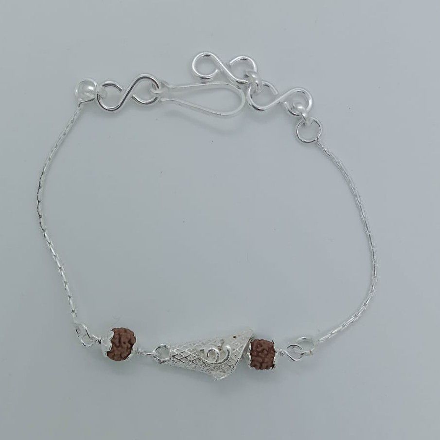 800 Silver rudrax rakhi