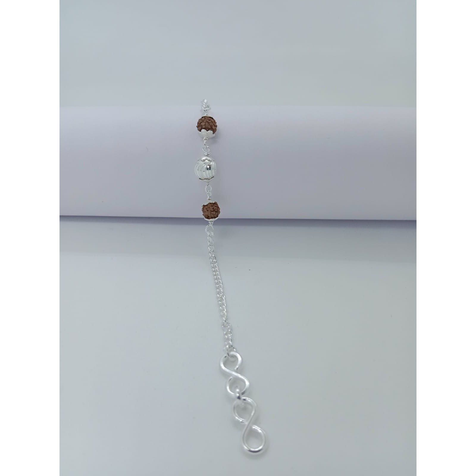 800 Silver 2*1 rudrax rakhi