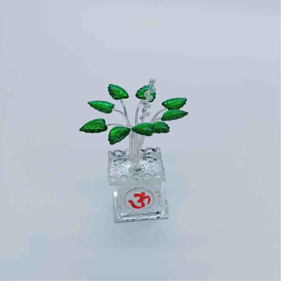 800 silver artifical  tulsi pot