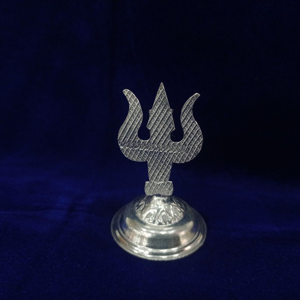 Silver trisul design agarbati stand