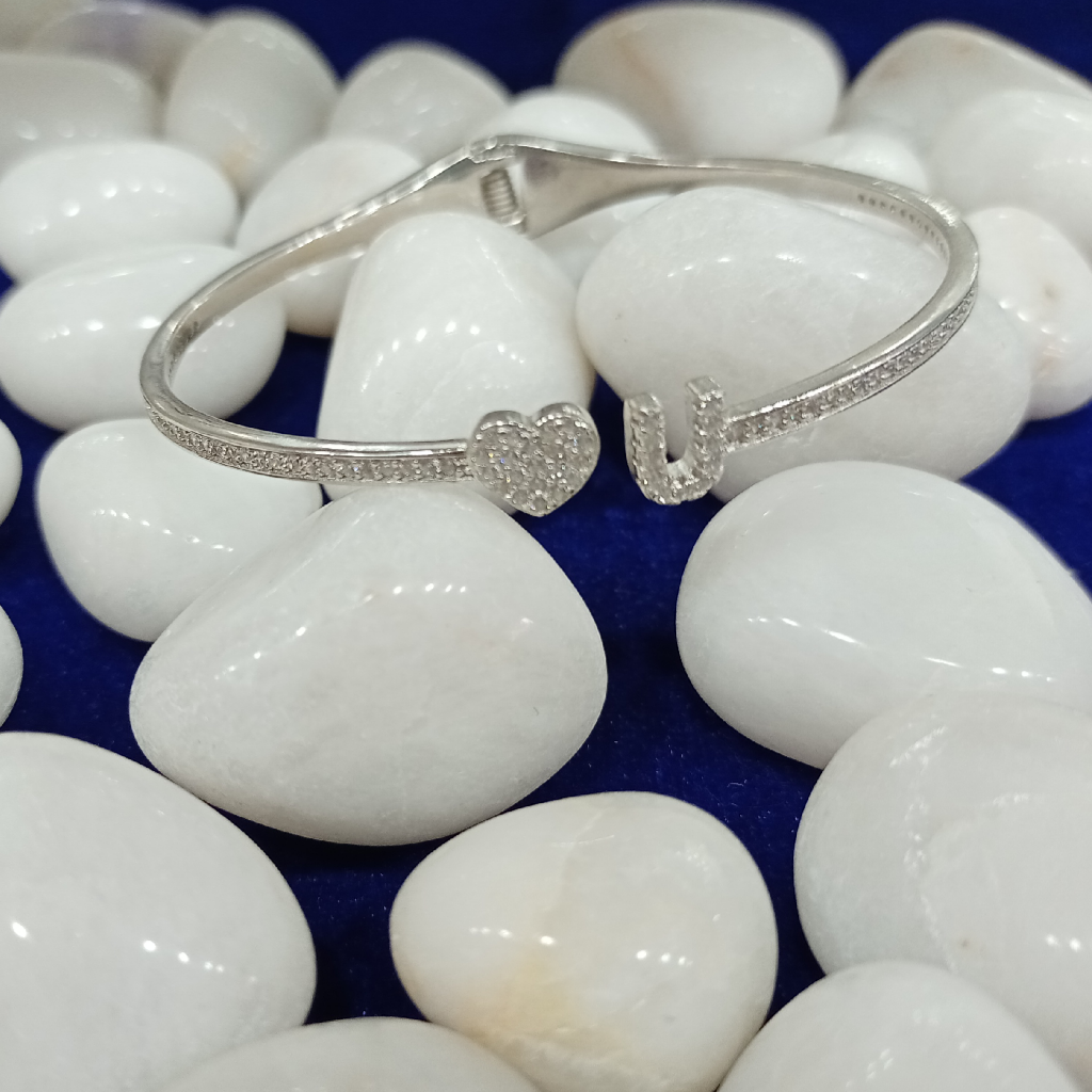 92.5 silver bracelet heart and u shape bracelet