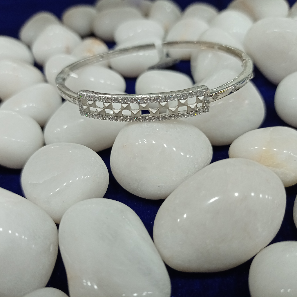 92.5 silver bracelet diamond and platinum plated bracelet