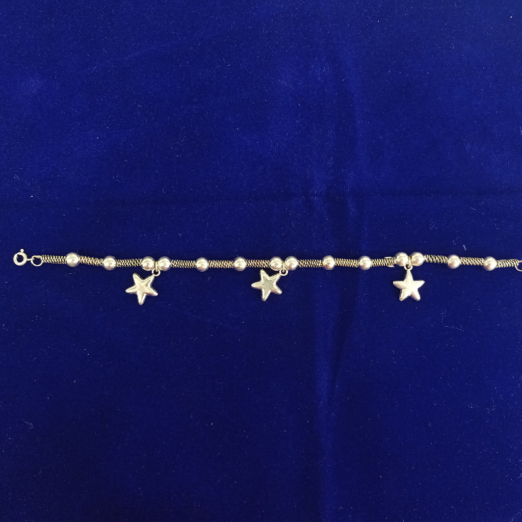 92.5 Silver Star Design Bracelet