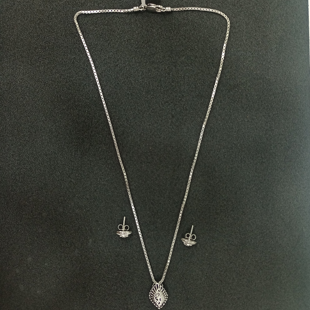 925 Silver pendant chain Set