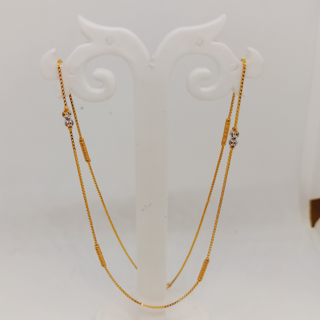Gold enamel chain