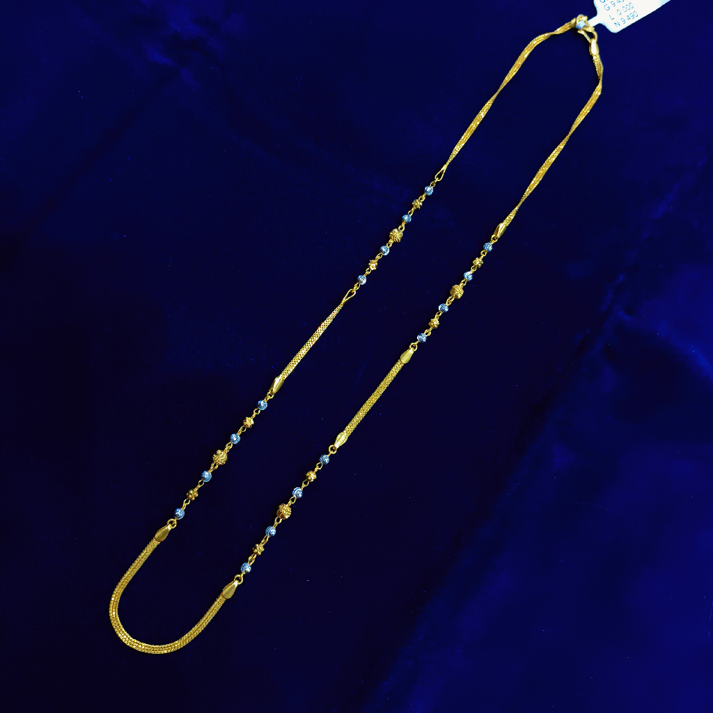 Gold enamel chain