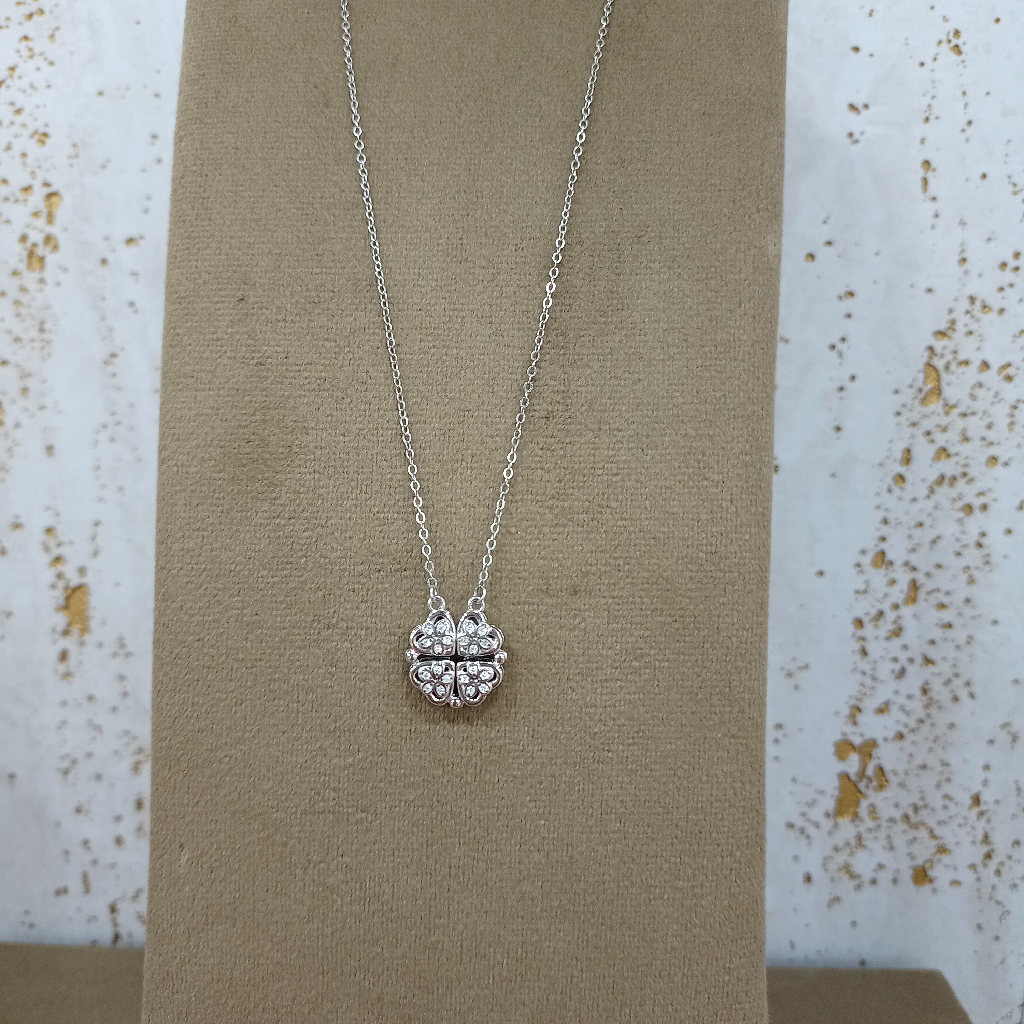 Silver Oxidize Design Pendant Chain