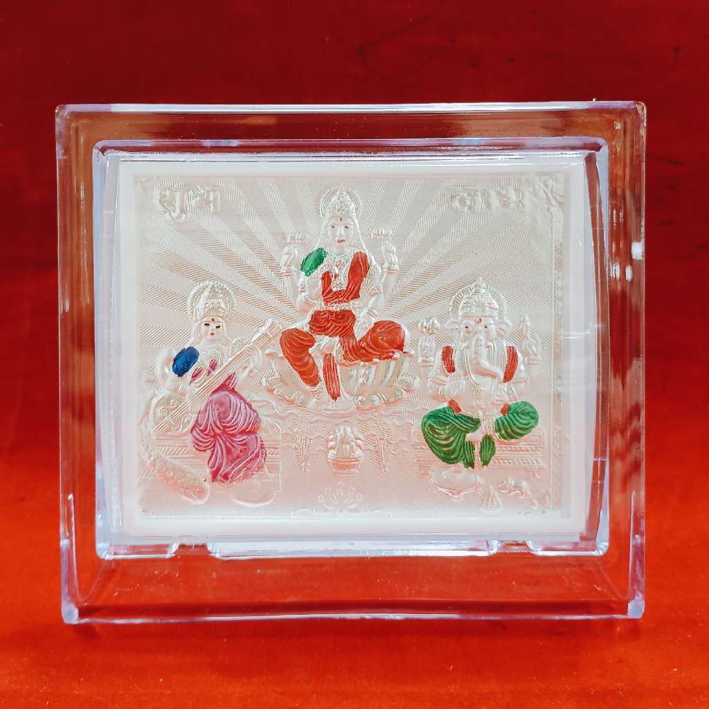 Laxmi ganpati saraswati 999 silver freem