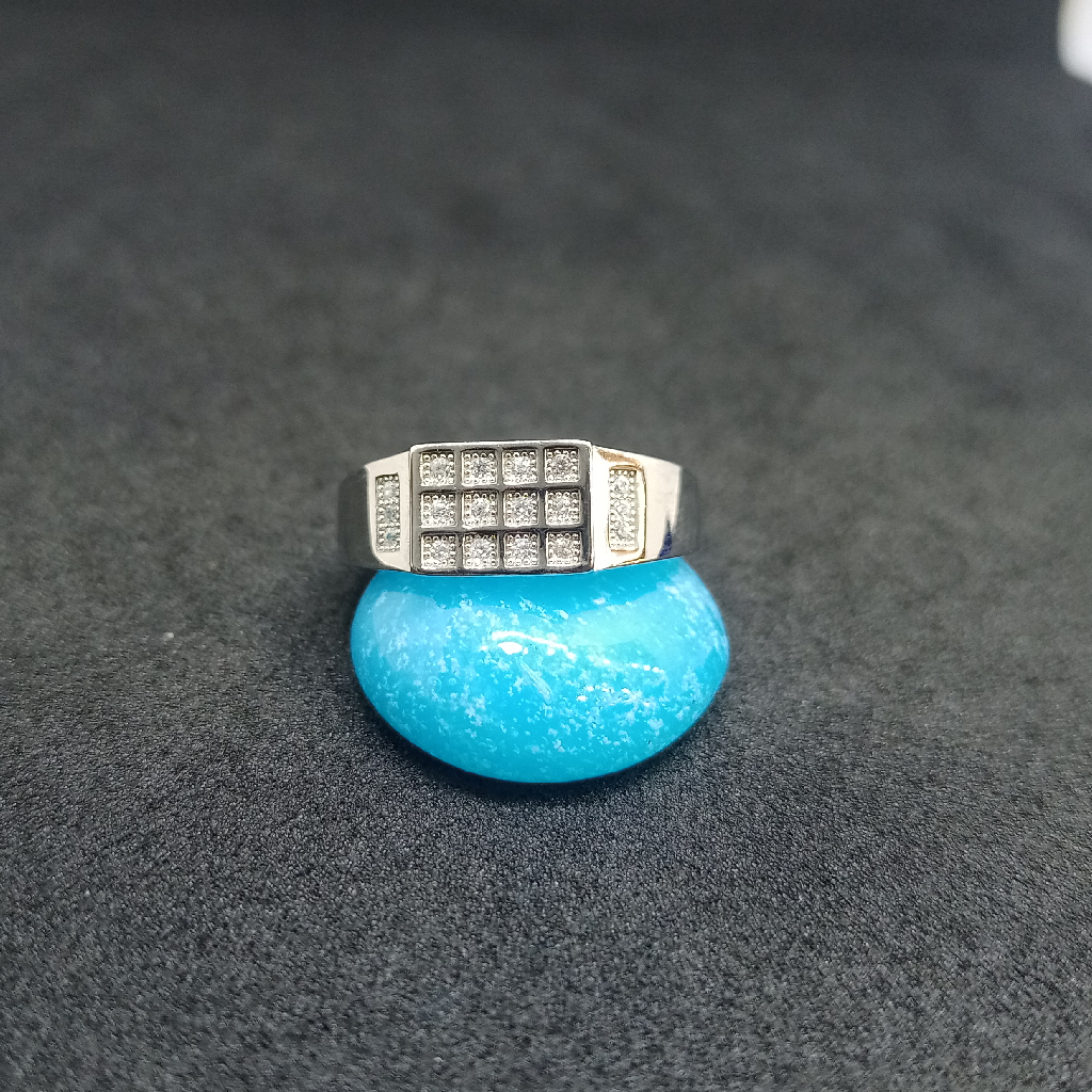 Silver fancy ring for men