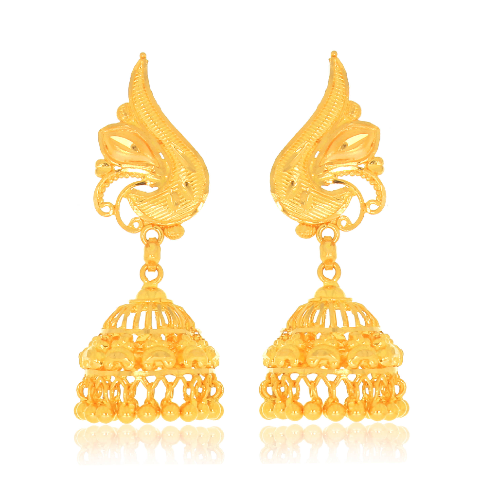 916 Gold Jummar Earrings