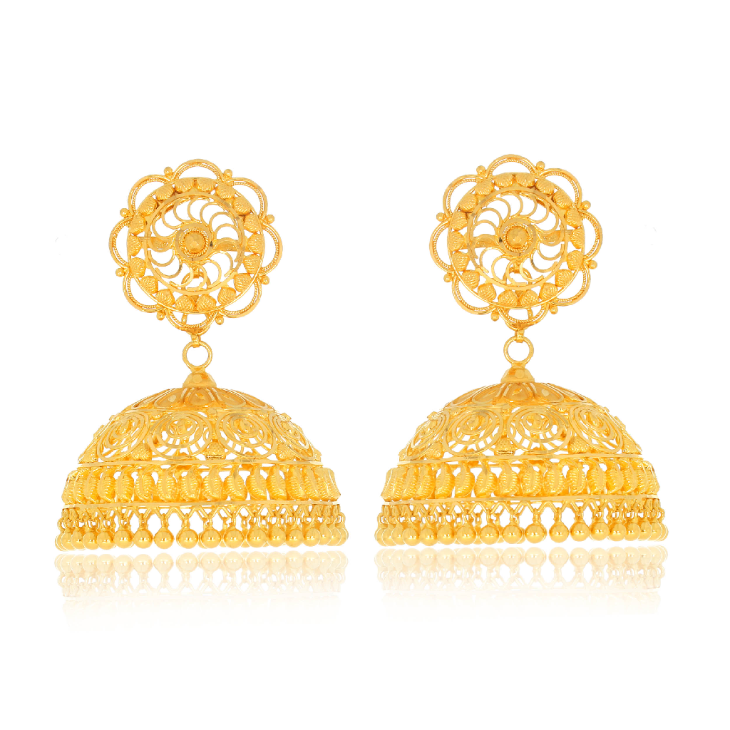 22K Gold Fancy Zummer Earrings