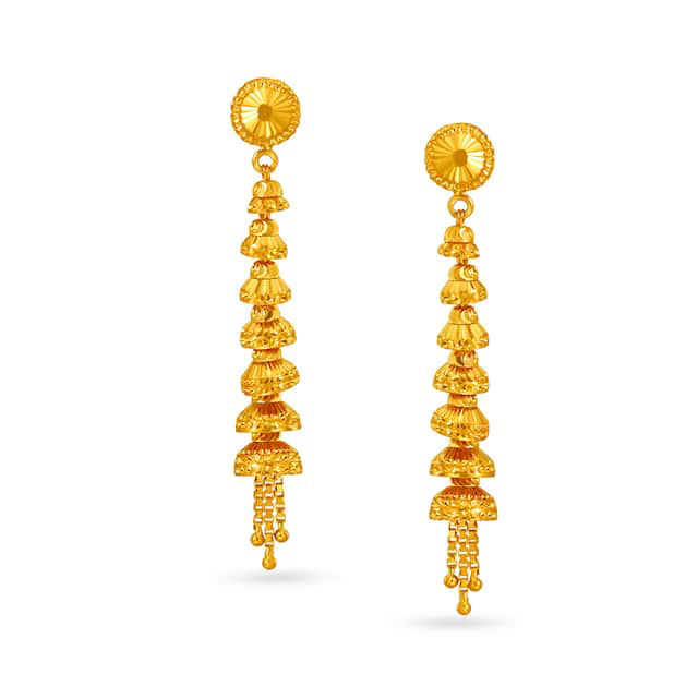 916 Gold Latkan Earrings