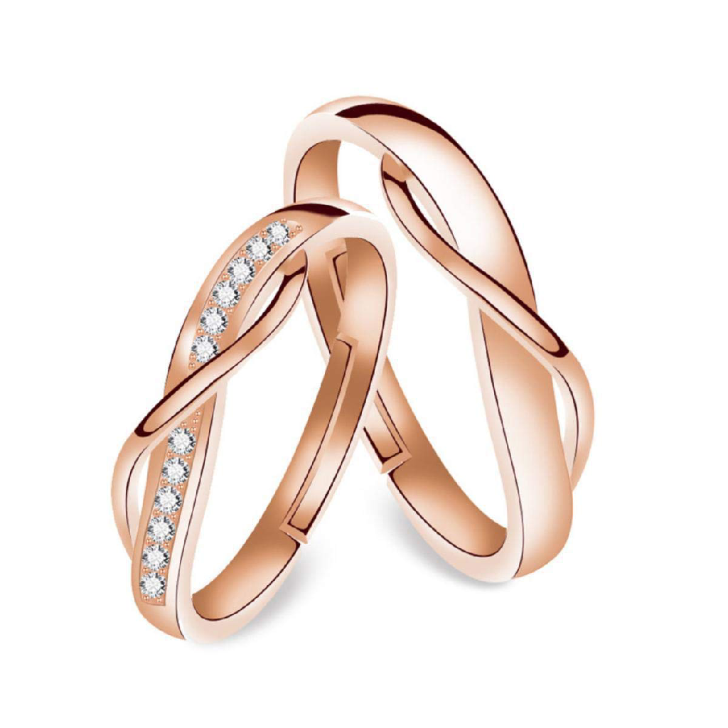 Rose Gold Delicate Couple Ring