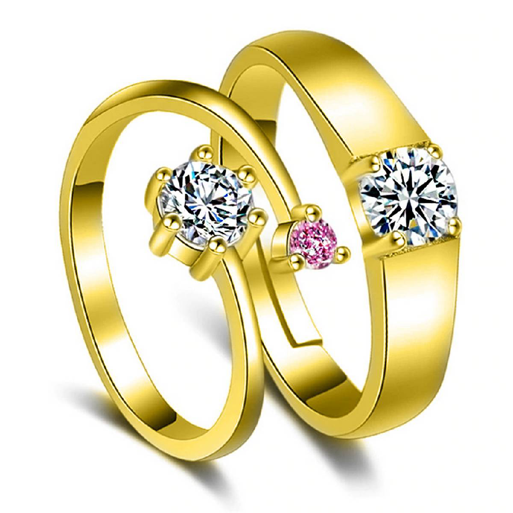 Gold couple ring