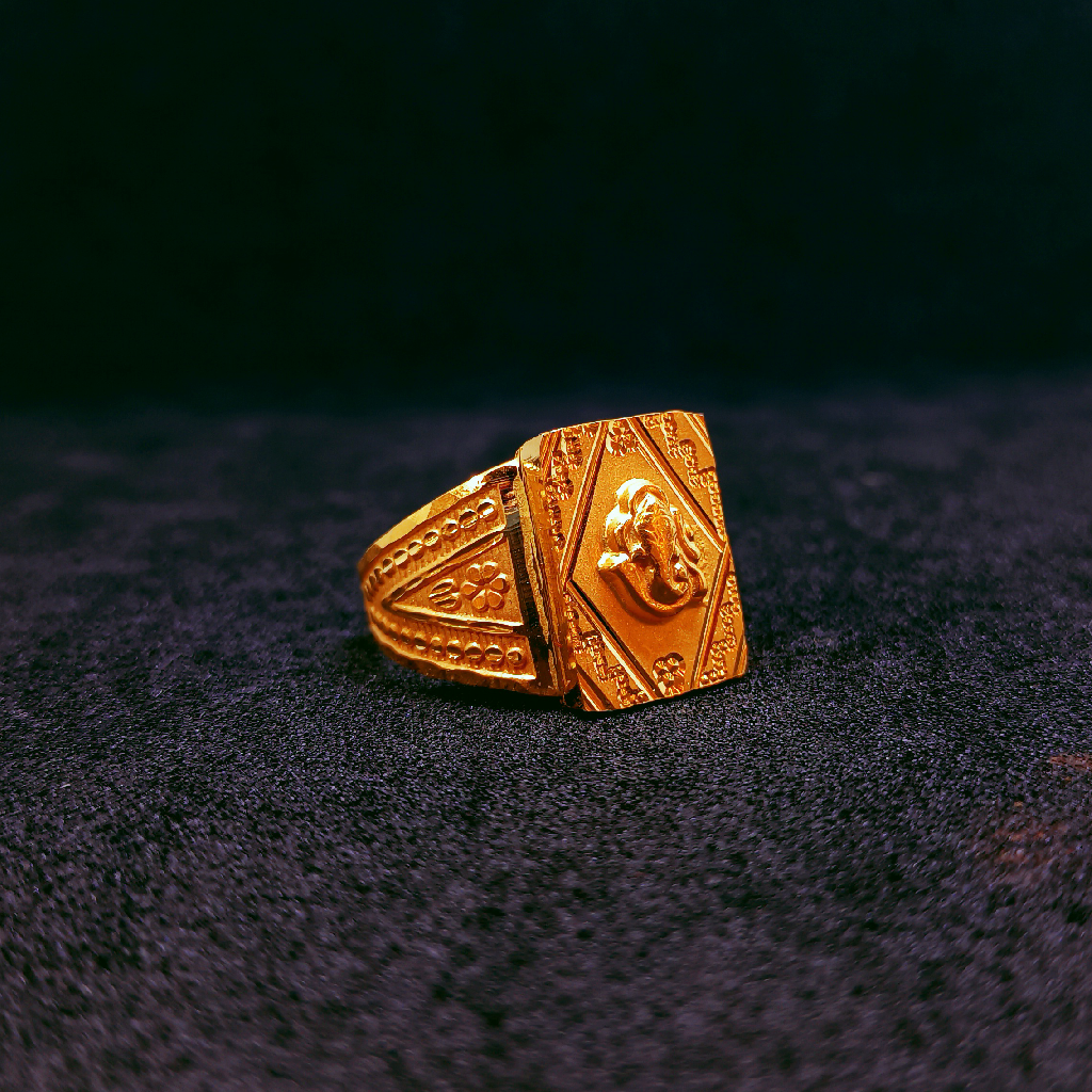 22k Gold light weight Ring for mens