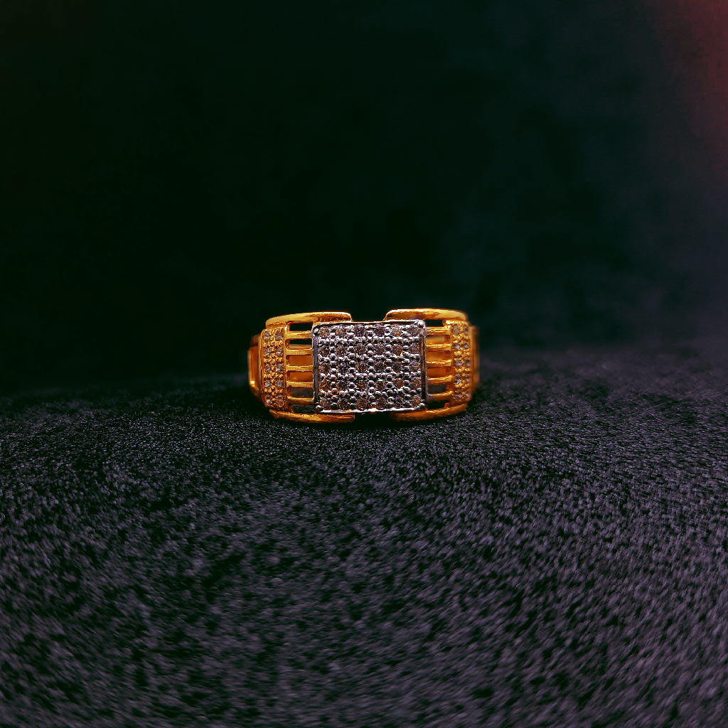 916 gold fancy casting diamond ring