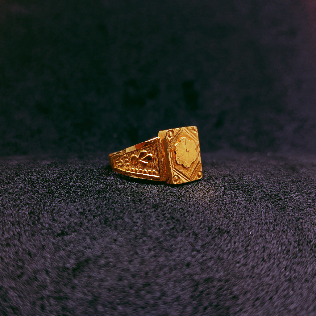 916 gold flower ring
