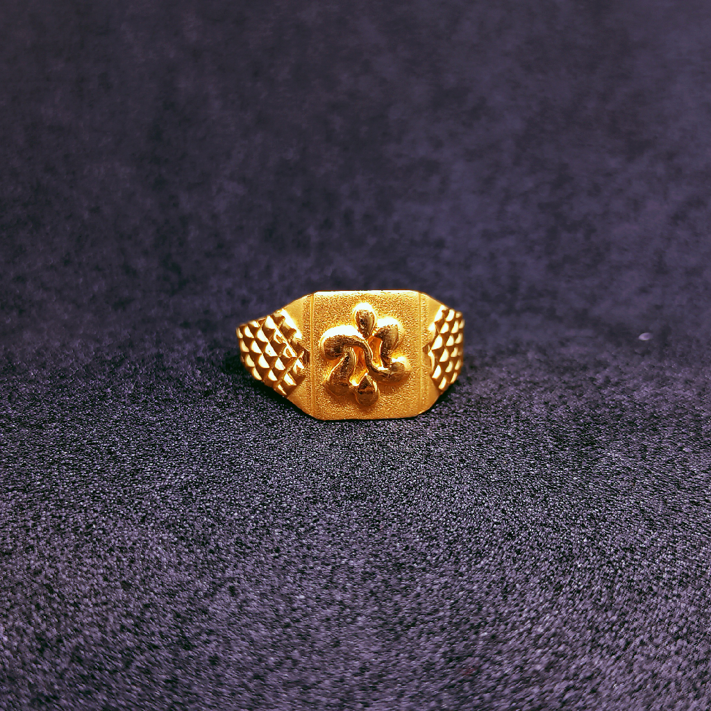 Gold Solid Unique Design Ring