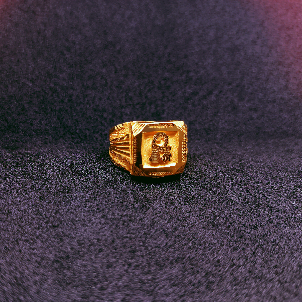 916 Gold designer ring for mens