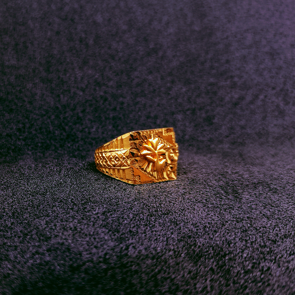 22k gold fancy handmade design ring