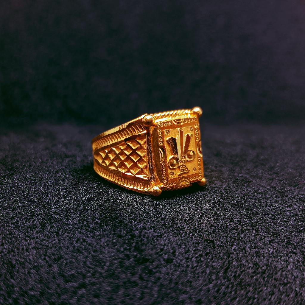 916 gold designer ring