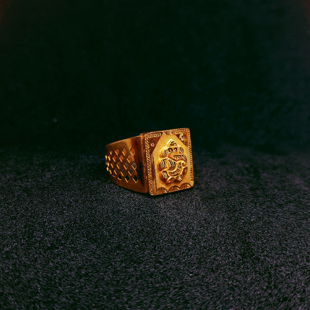 22k Gold Lord Ganesha Ring