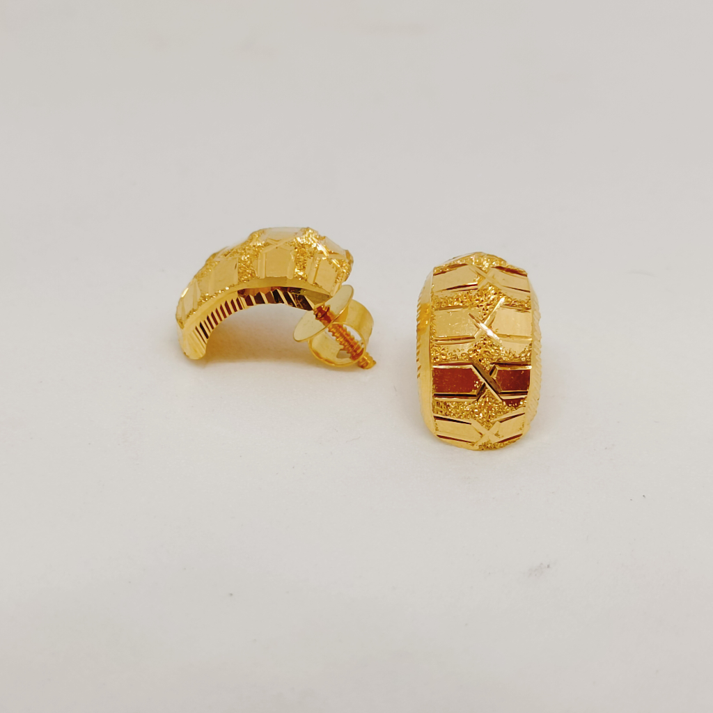 22k gold j tops earrings