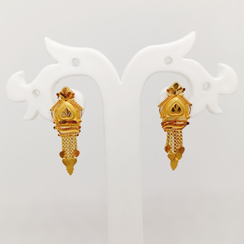plain gold simple Earrings