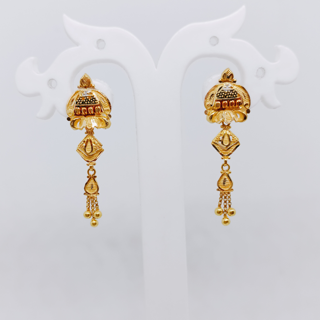 20k gold black color Earrings