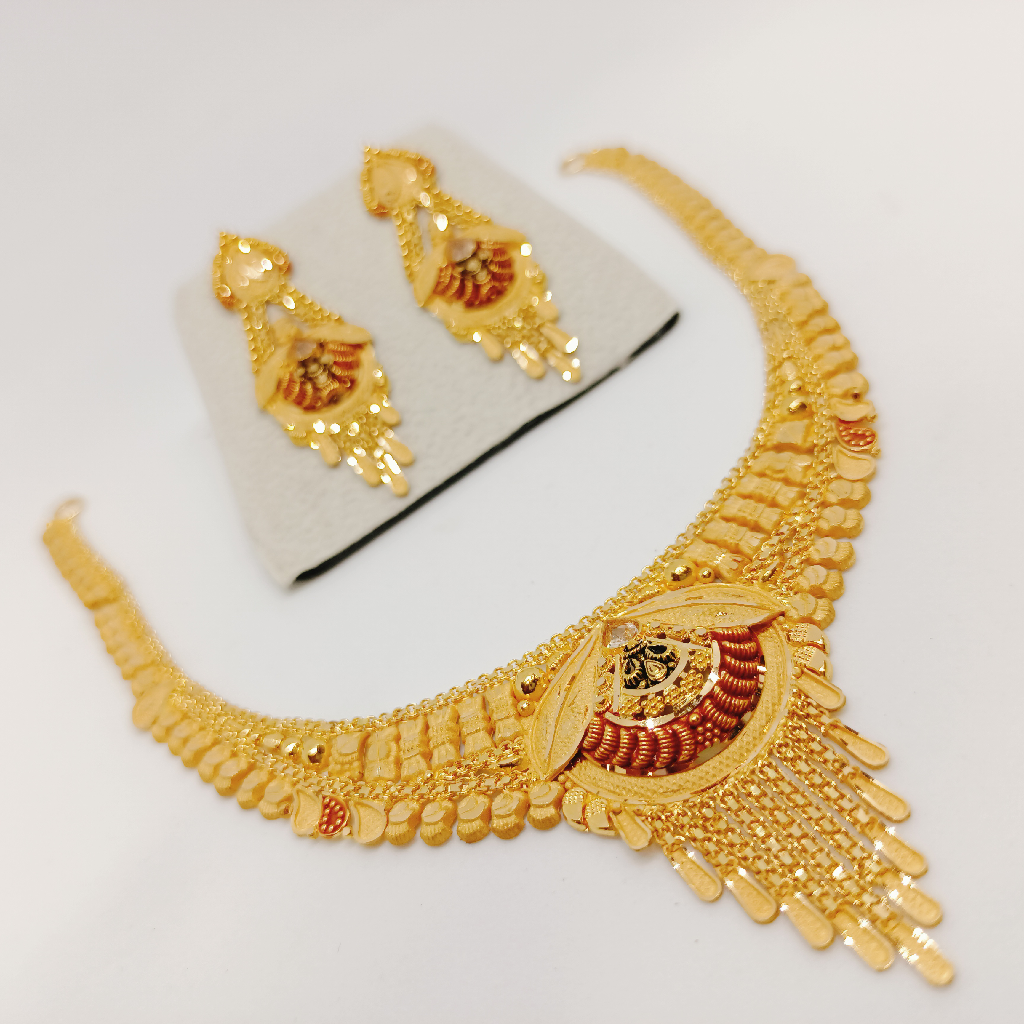 22k gold Handmade design Necklace set