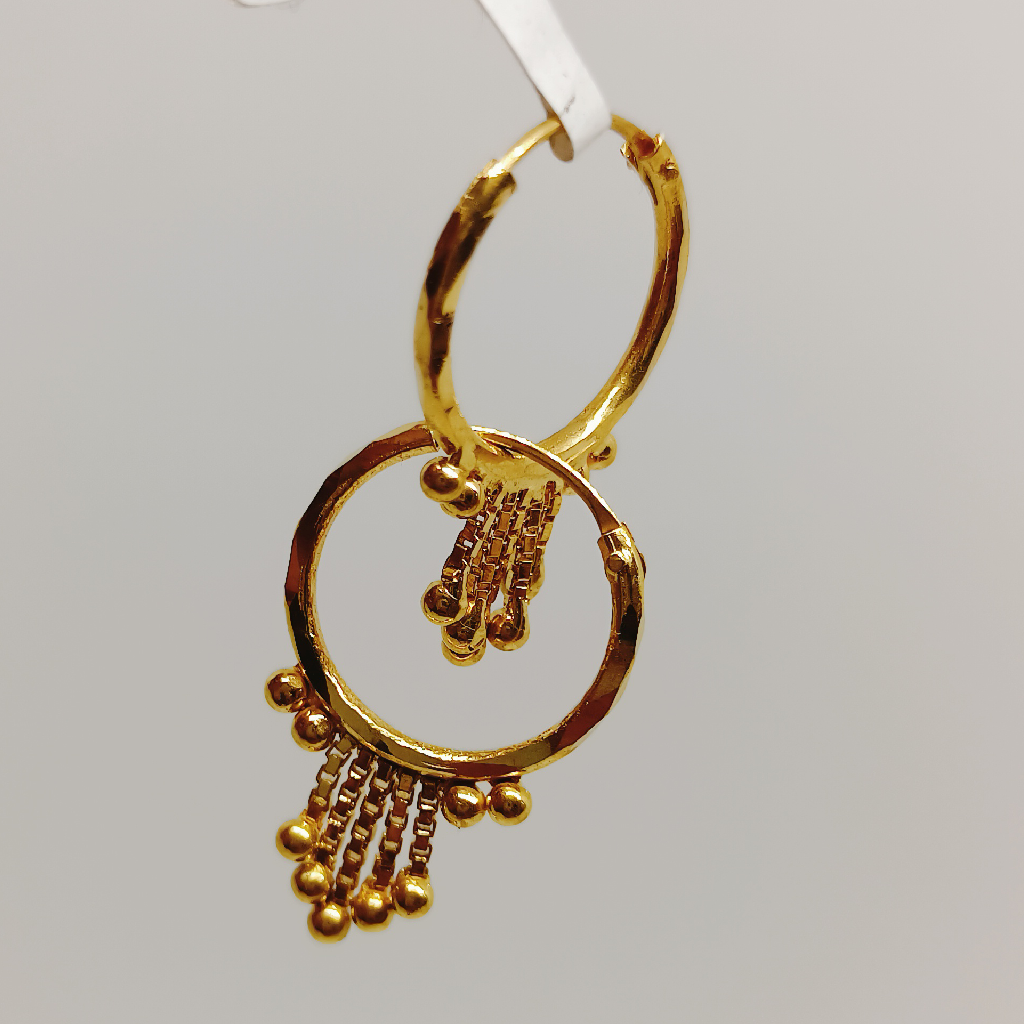 gold earrings for baby girl wear