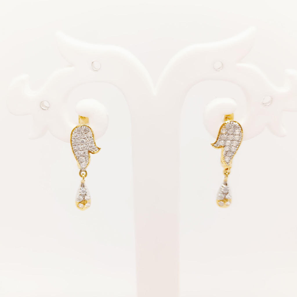 20k gold Natural design earring