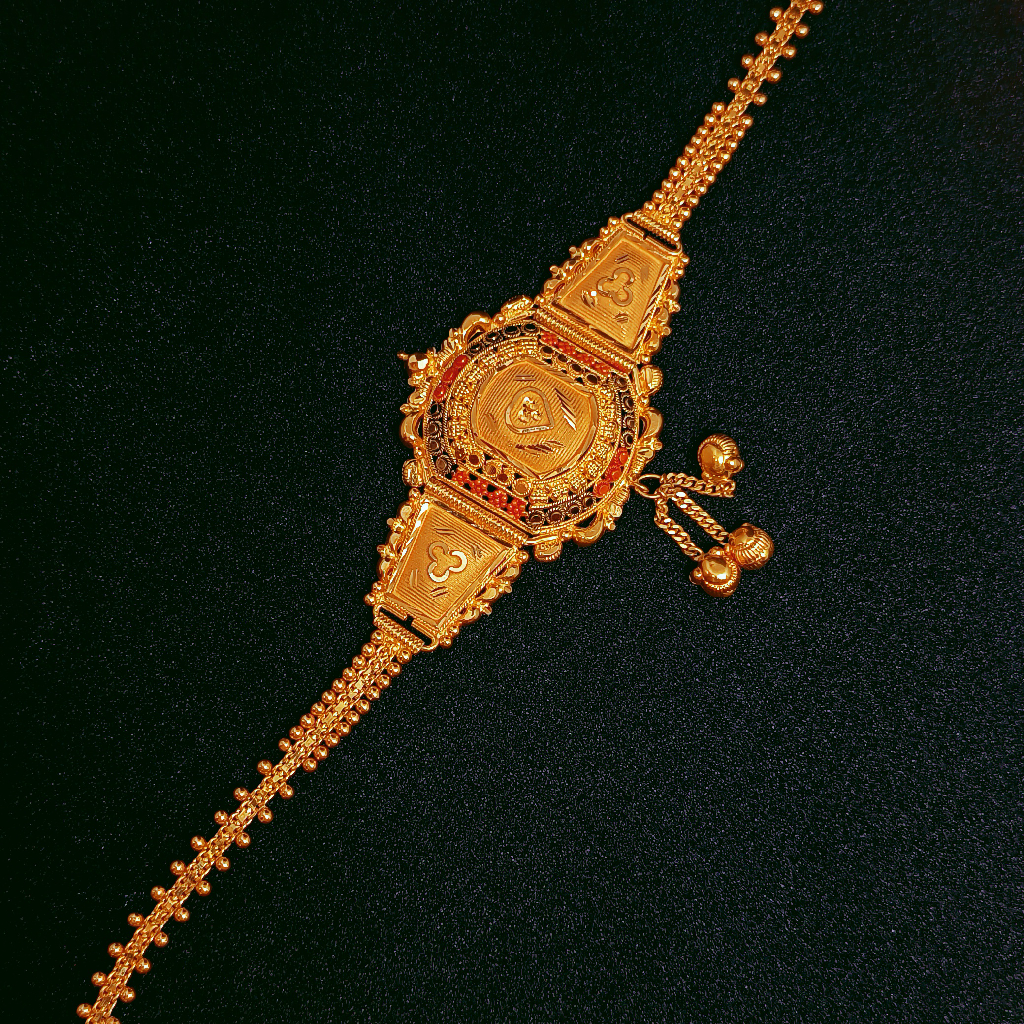 916 gold Bajuband for wedding