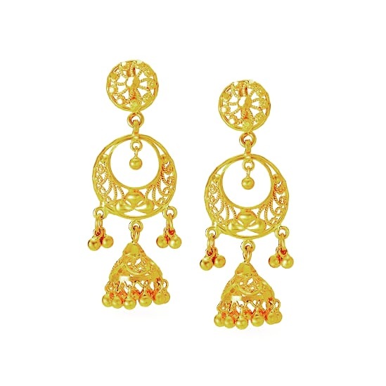 22KT Gold Designer Jummar Earring GJ-E02