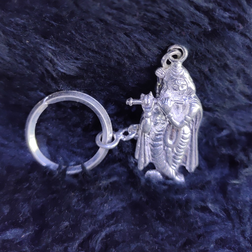 Silver Kanhaji Idol Keychain SKY-40