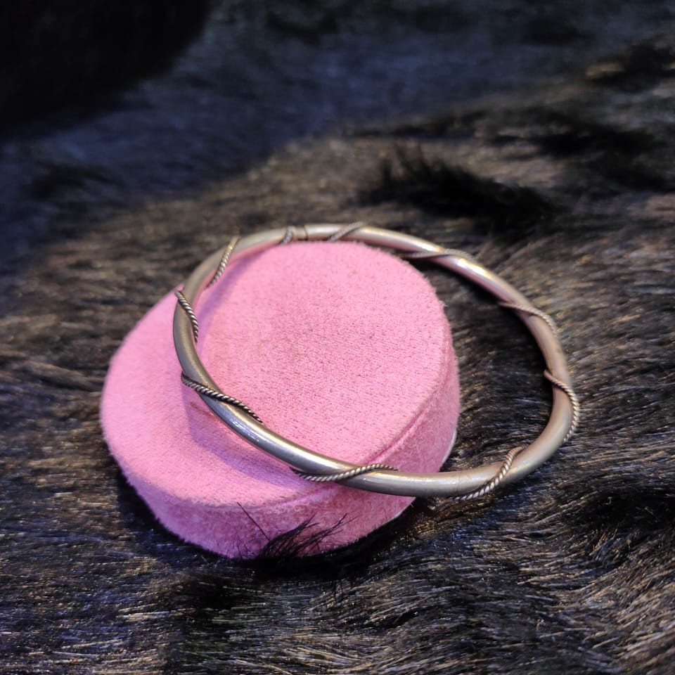 92.5 Sterling Silver Evil oxidised Brecelet For  Women